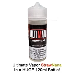 Ultimate Vapor Strawnana E-liquid - Made in USA & Free Shipping Option!