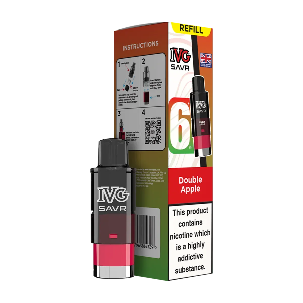 Double Apple IVG SAVR Refill Pack