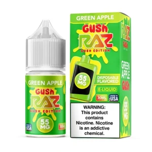 Pod Juice Raz Gush Green Apple Gush Salt 30ml E-juice