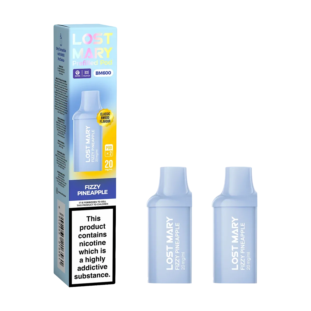 Fizzy Pineapple Lost Mary BM600 Pods