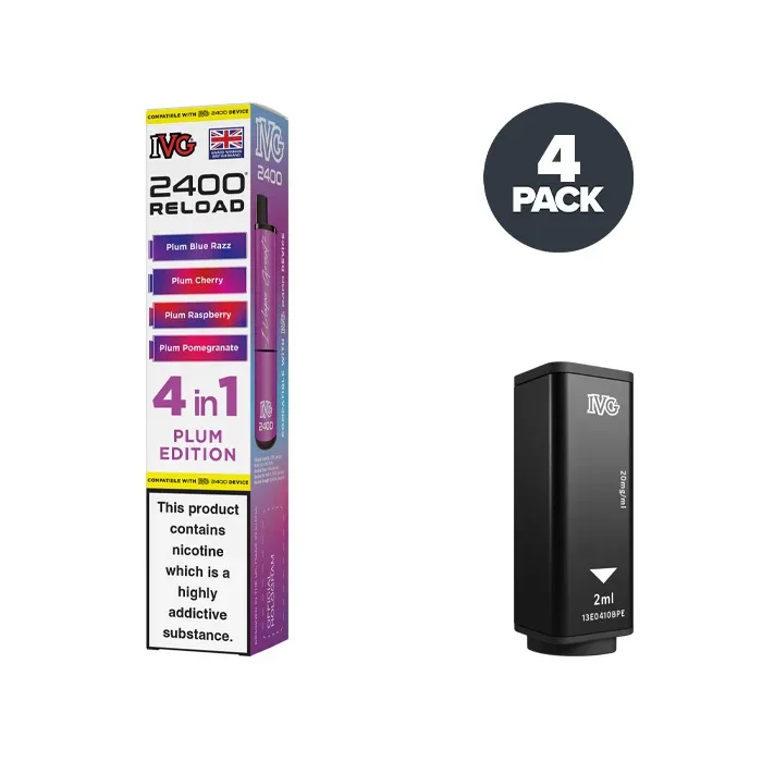Plum Edition IVG 2400 Reload 4 in 1 Prefilled Pods