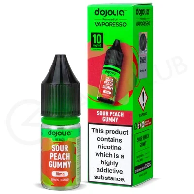 Sour Peach Gummy Nic Salt E-Liquid by Dojoliq