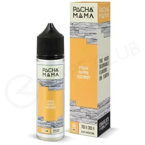 Peach, Papaya and Coconut Cream Shortfill E-Liquid by Pacha Mama 50ml
