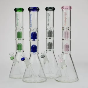 Blueberry 15" Dual Tree Percolator Beaker Bong