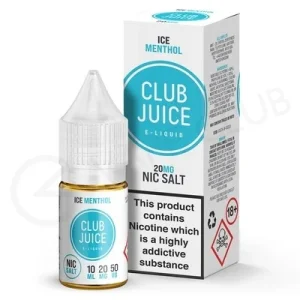 Ice Menthol Nic Salt E-Liquid by Club Juice