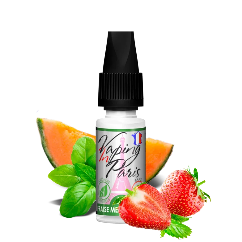 Vaping in Paris – Fraise Melon Basilic (0mg, 3mg, 6mg, 11mg Nicotine) 10ml LV