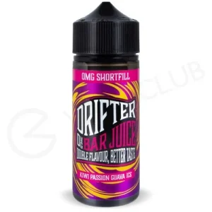Kiwi Passion Guava Ice Shortfill E-Liquid by Drifter Bar Juice 100ml
