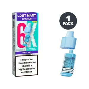 Fresh Mint Lost Mary BM6000 Refill Pack