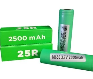 25R BATTERY INR18650 - 2500MAH 20A ( 2CT )
