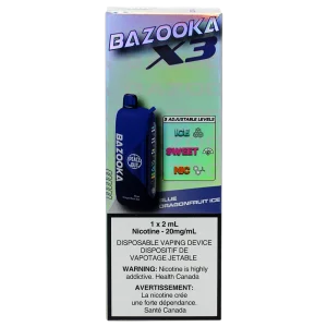 Bazooka X3 Blue Dragonfruit Ice 2ml 20mg