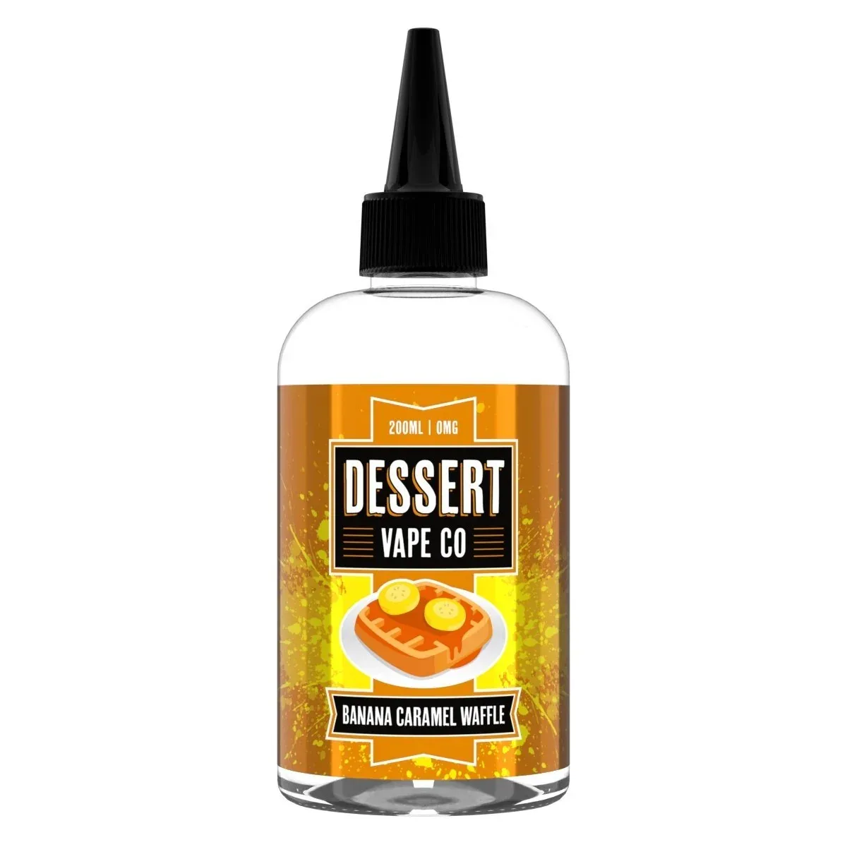 Dessert Vape Co - Banana Caramel Waffle Shortfill E-Liquid 200ml