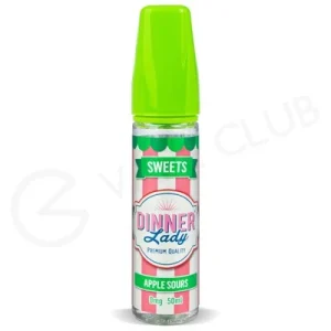 Apple Sours Shortfill E-Liquid by Dinner Lady Sweets 50ml