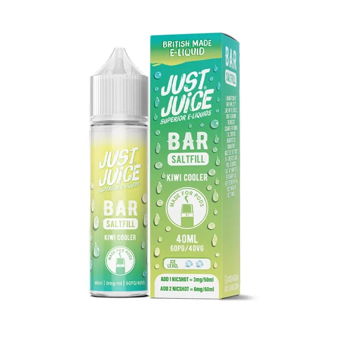 Kiwi Cooler 40ml Saltfill E-Liquid by Just Juice Bar