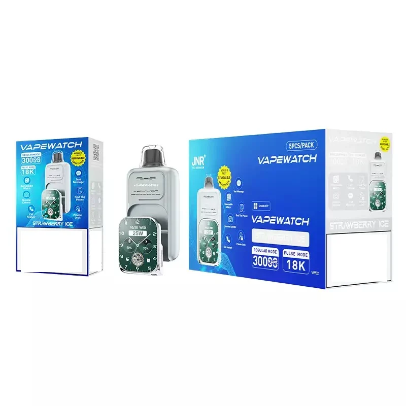 JNR Vape Watch 30000 Puffs Dual Mesh Smart Device Bulk Buy Rechargeable Disposable Vapes Wholesale - Image 2