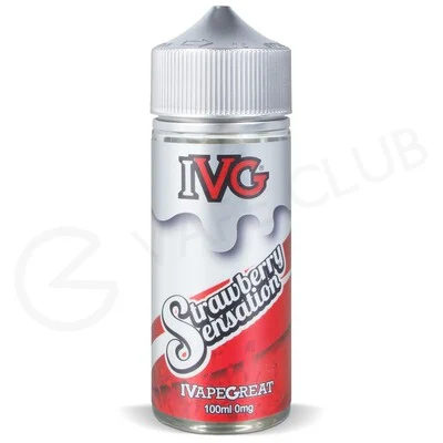 Strawberry Sensation Shortfill E-Liquid by IVG 100ml