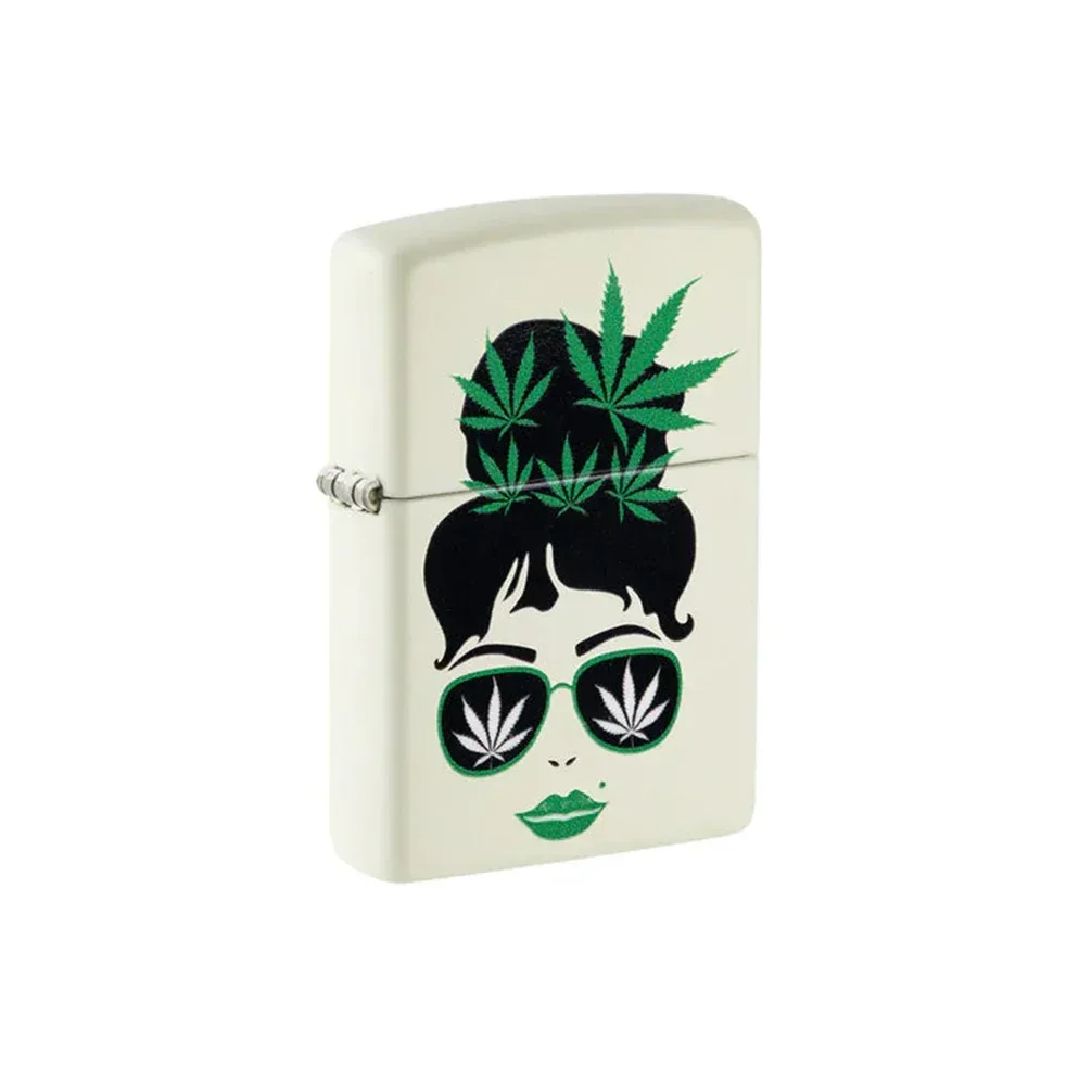 Zippo Lighter - Cannabis Girl Design - Image 2