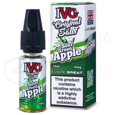 Sour Green Apple E-Liquid by IVG Original Salts