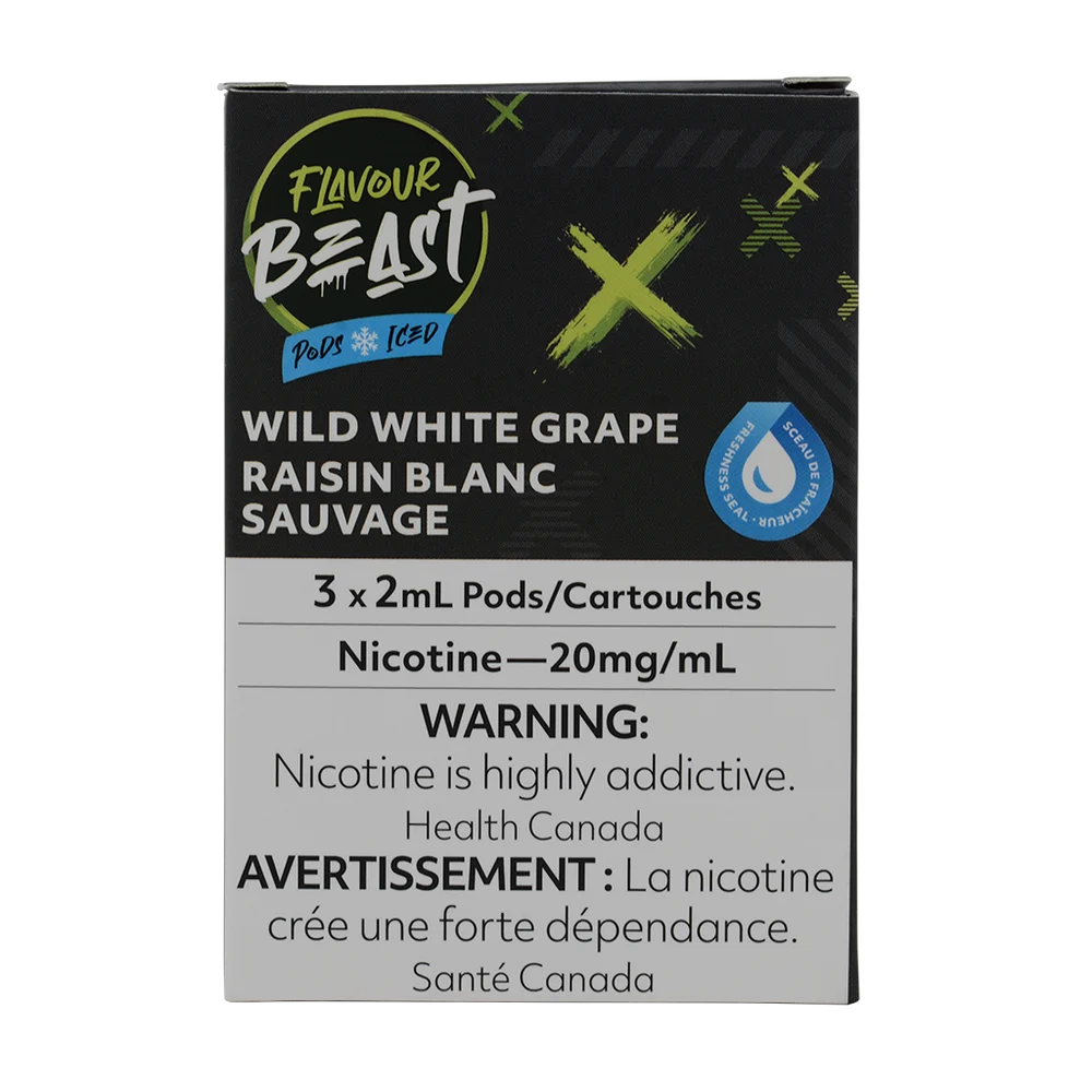 Flavour Beast Pod Wild White Grape Iced 20mg 3/Pk - Image 2