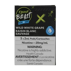 Flavour Beast Pod Wild White Grape Iced 20mg 3/Pk