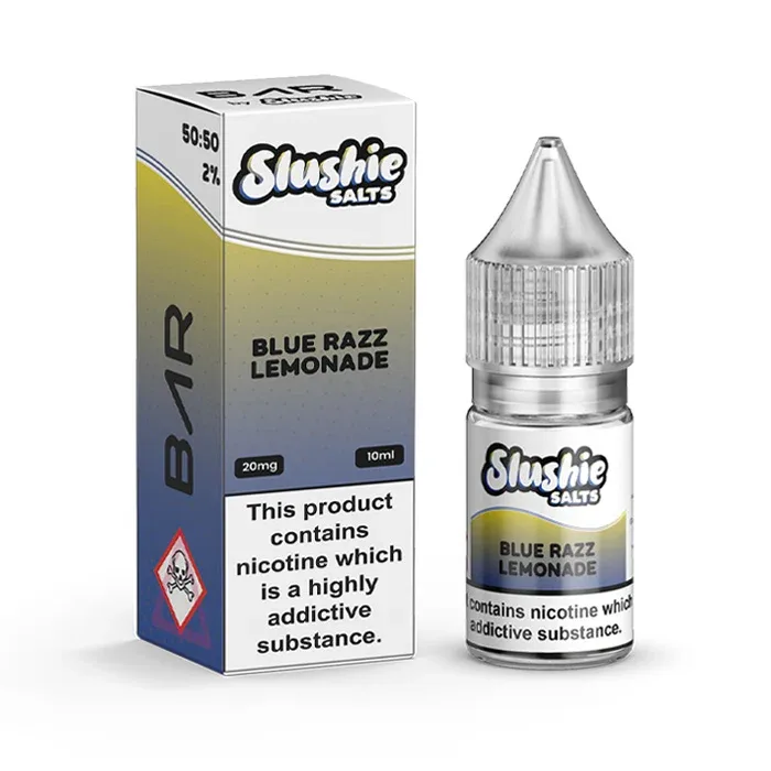 Blue Razz Lemonade Nic Salt E-Liquid by Slushie Salts BAR
