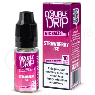 Strawberry Ice Nic Salt E-Liquid by Double Drip