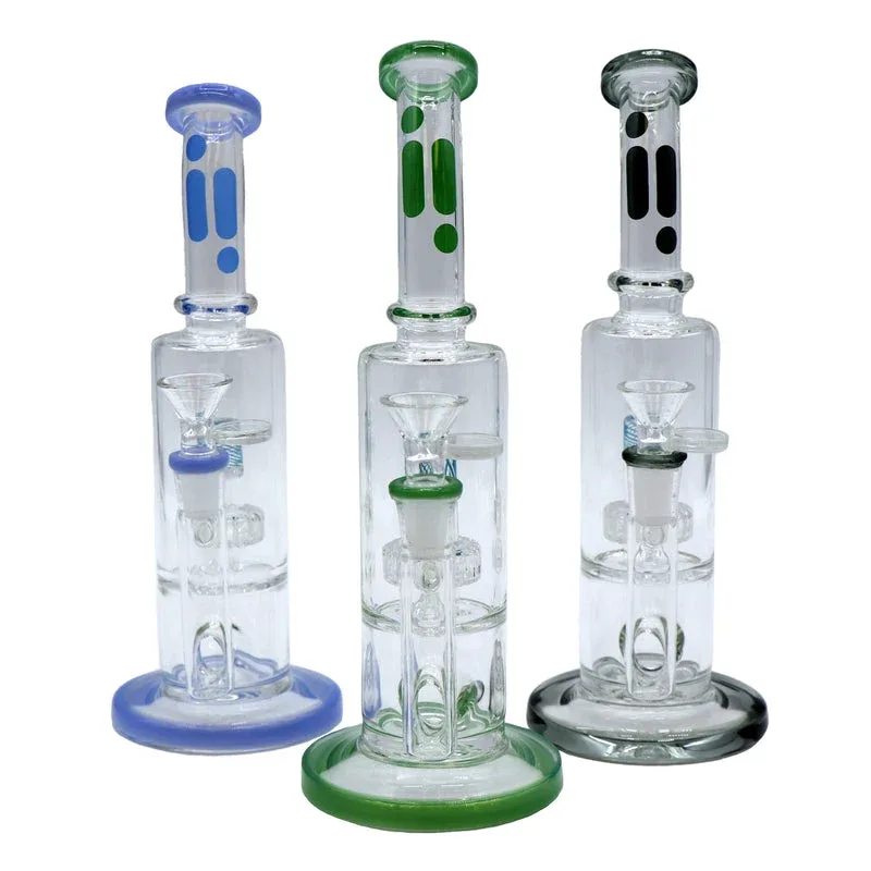 Infyniti 10" Bent Neck Bong W/ Barrel Perc - Image 2