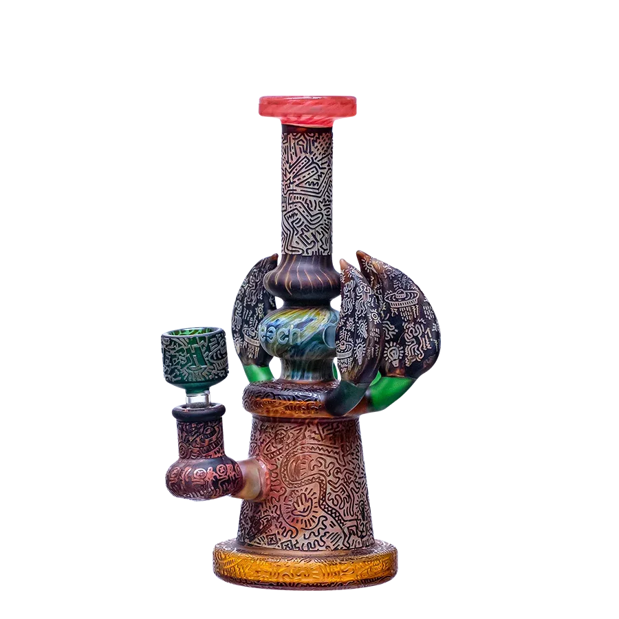 Cheech Glass 9” Cheech Park Presents Velociraptor Bong