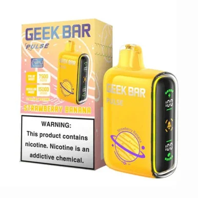 GEEK BAR PULSE 5% NIC 15000 PUFFS VAPE (STRAWBERRY BANANA)