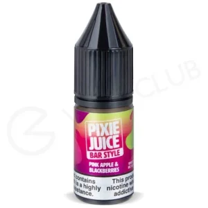 Pink Apple & Blackberries Nic Salt E-Liquid by Pixie Juice Bar Style