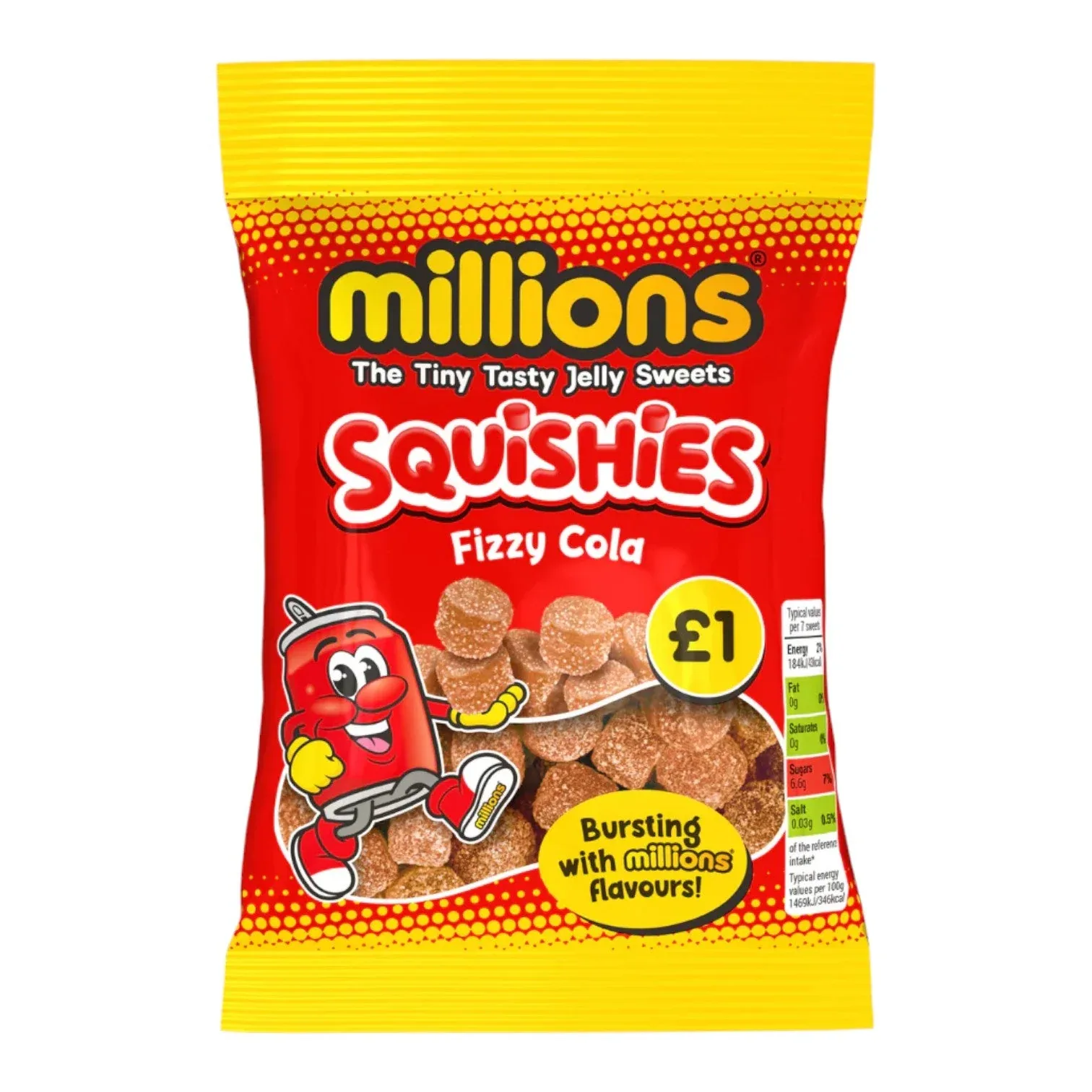 Millions Squishies Fizzy Cola 100g