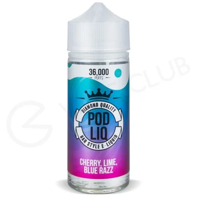 Cherry Lime Blue Razz Shortfill E-Liquid by Pod Liq 80ml