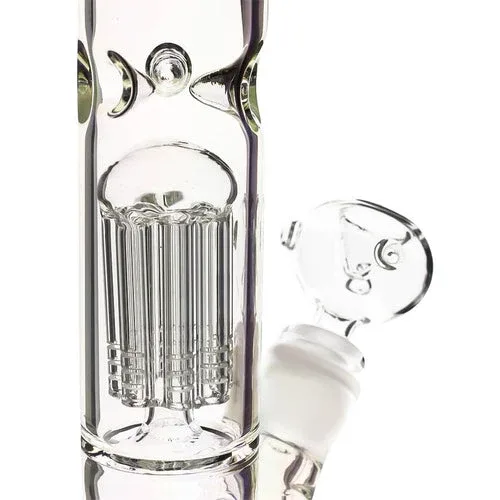 Plain Jane Glass - 12" Holographic Rainbow Straight Bong - Image 2