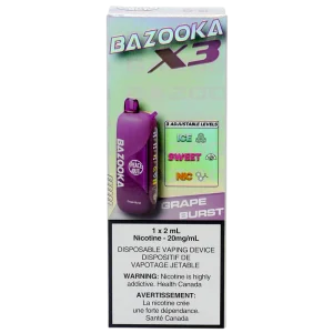 Bazooka X3 Grape Burst 2ml 20mg