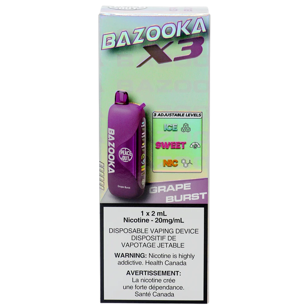 Bazooka X3 Grape Burst 2ml 20mg