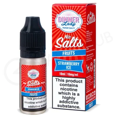 Strawberry Ice Nic Salt E-Liquid by Dinner Lady