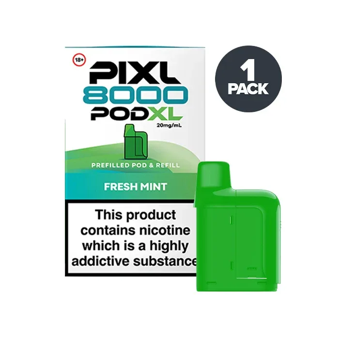 Fresh Mint PIXL 8000 Prefilled Pods