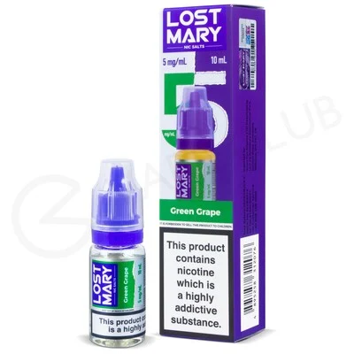 Green Grape Nic Salt E-Liquid by Lost Mary