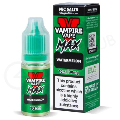 Watermelon Nic Salt E-Liquid by Vampire Vape Max