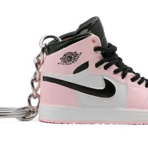 Nike AJ 1 Pink Black keychain