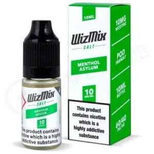 Menthol Asylum Nic Salt E-liquid by Wizmix
