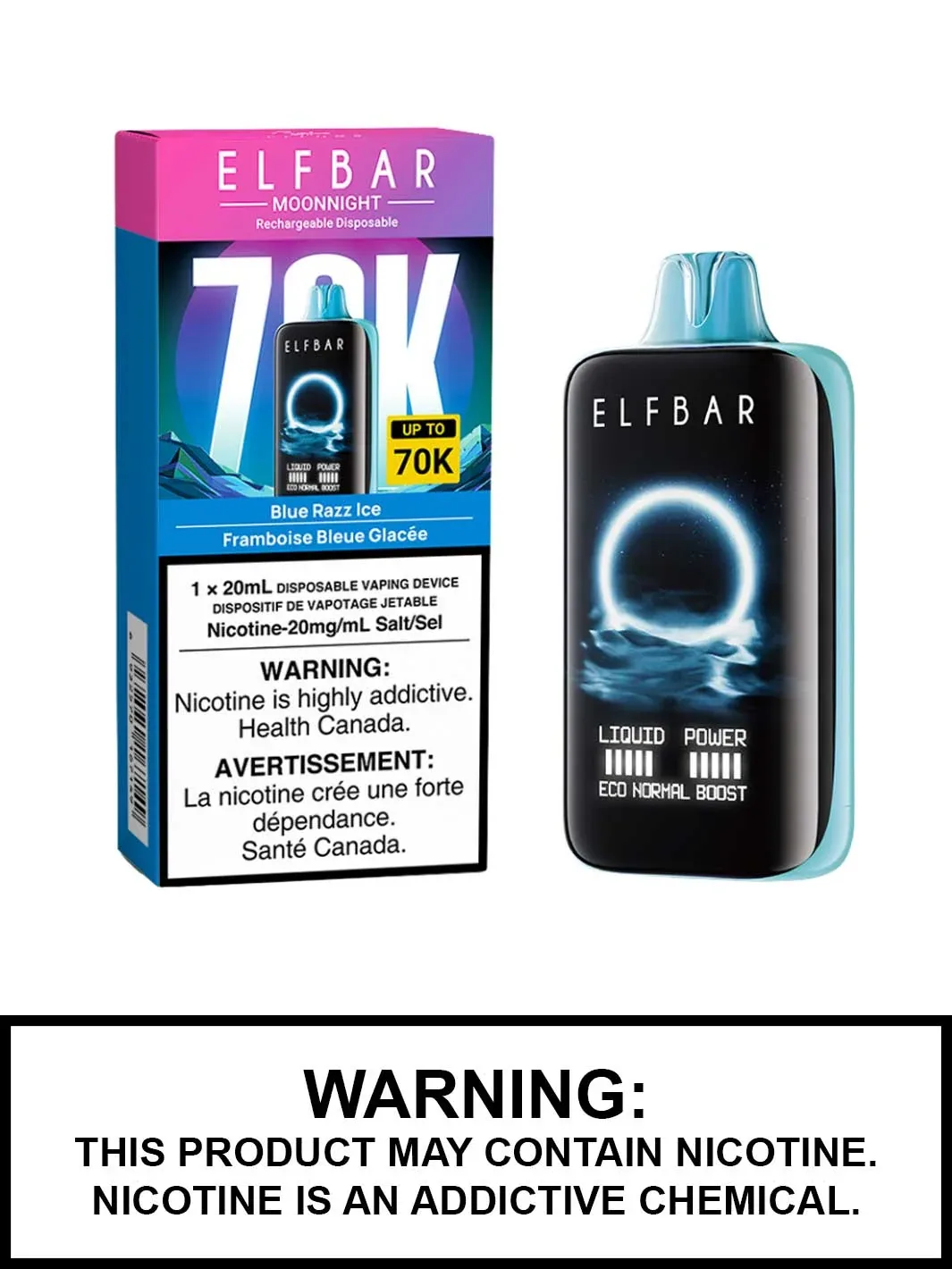 Elfbar MoonNight Blue Razz Ice 70k