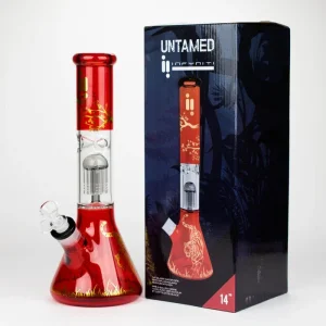 Infyniti Untamed 14" 7mm Classic Beaker Water Bong - Tiger