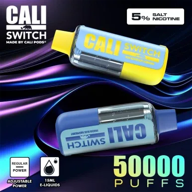 CALI SWITCH 50,000 PUFFS DISPOSABLE VAPE (POD ONLY)