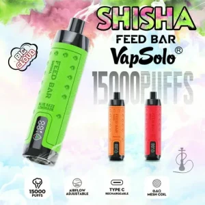 Vapsolo FEED BAR Shisha 15000 Puffs Bulk Buy Disposable Vapes Wholesale