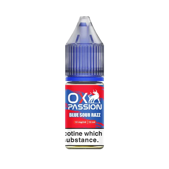 Blue Sour Razz 10ml Nic Salt E-Liquid by OXVA Ox Passion