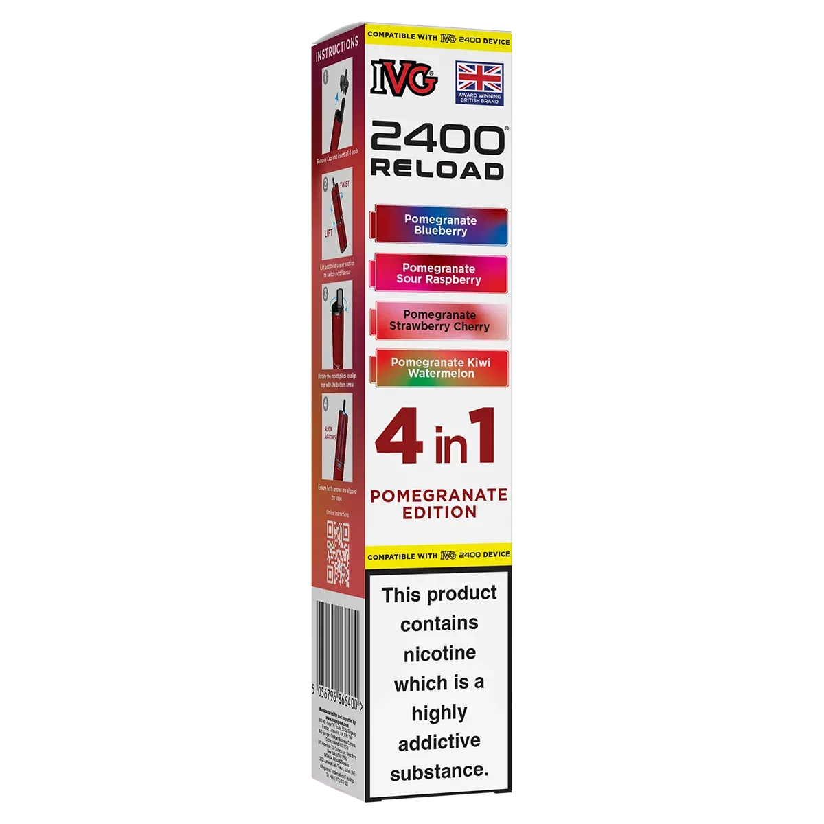 Pomegranate Edition IVG 2400 Refill Pods