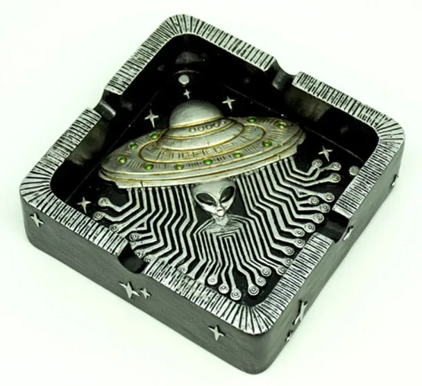 4.5" Alien Ship Circuit Ashtray