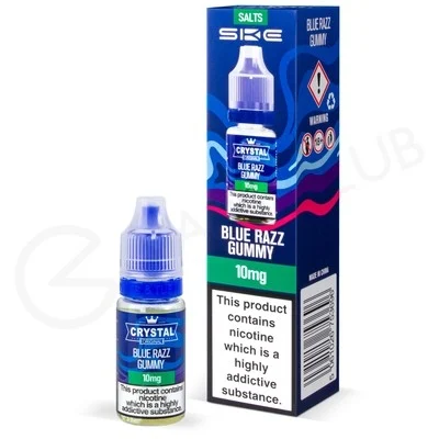 Blue Razz Gummy Nic Salt E-Liquid by Crystal Original