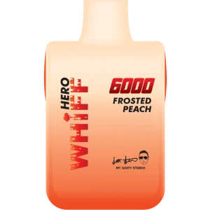 Whiff Hero by Scott Storch 6000 Puffs Vape Disposable - Frosted Peach