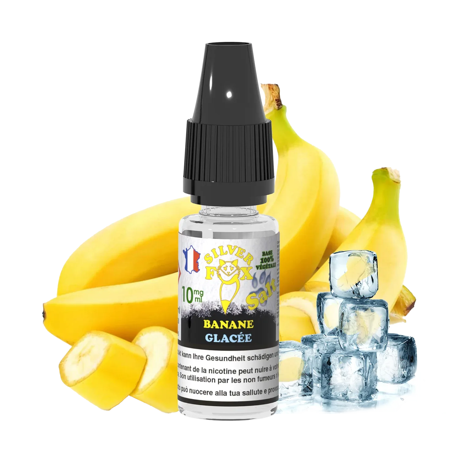 BANANA ICE Silver Fox 10ml nicotine salt e-liquid